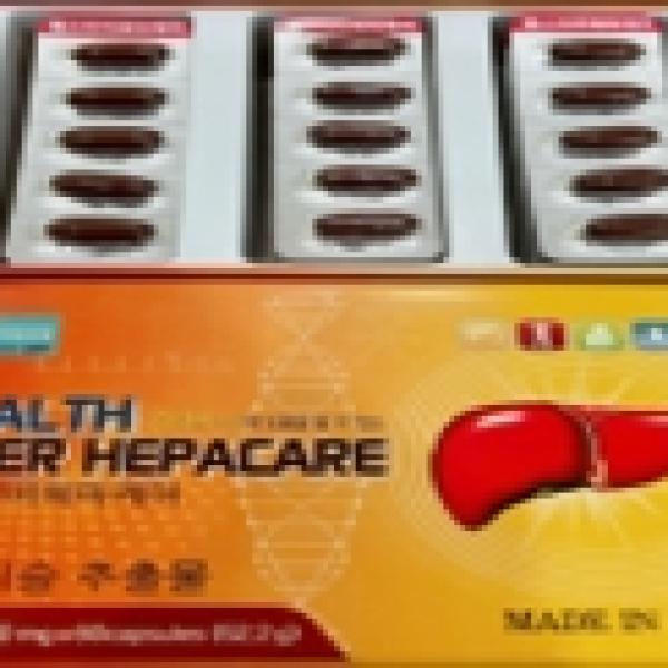 Bổ gan 60 viên Health Liver Hepacare 870mgx60 viên - màu cam (thùng 30)
