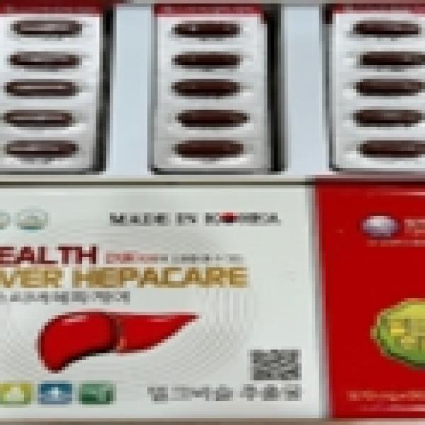 Bổ gan 60 viên Health Liver Hepacare 870mgx60 viên - màu trắng đỏ (thùng 30)
