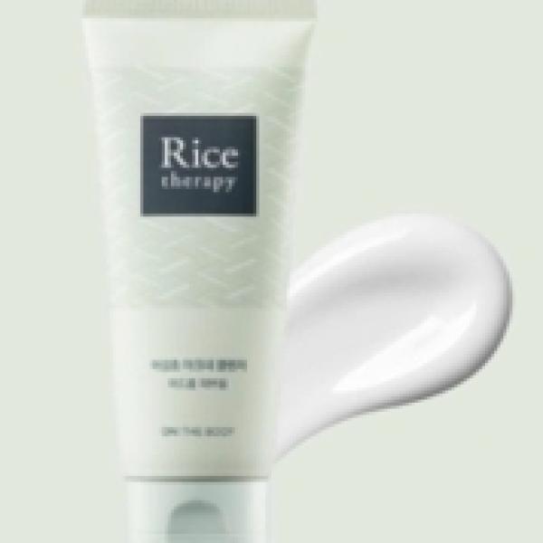 Sữa rửa mặt On The Body Rice Therapy - Kháng viêm, sạch khuẩn (Dành cho da dầu mụn)