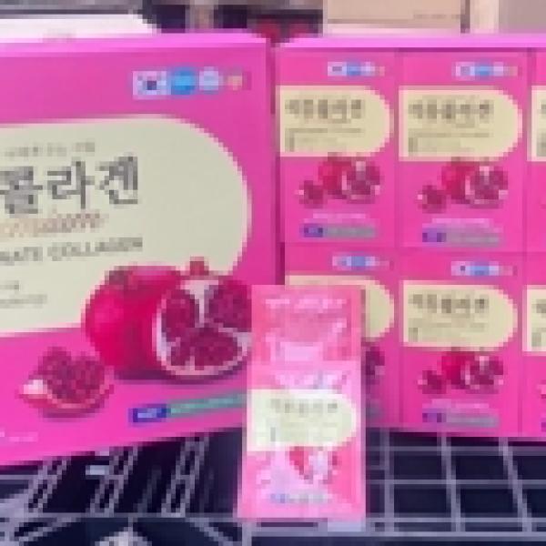 Thực phẩm bổ sung Nước Collagen Lựu- Pomegranate Collagen
 Premium 60 gói (thùng 3)
