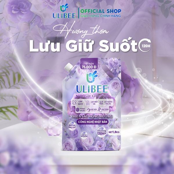 Túi nước giặt xả 1,8 lít Ulibee [Combo Mua 2 Túi Tặng 2] Công nghệ Nhật Bản