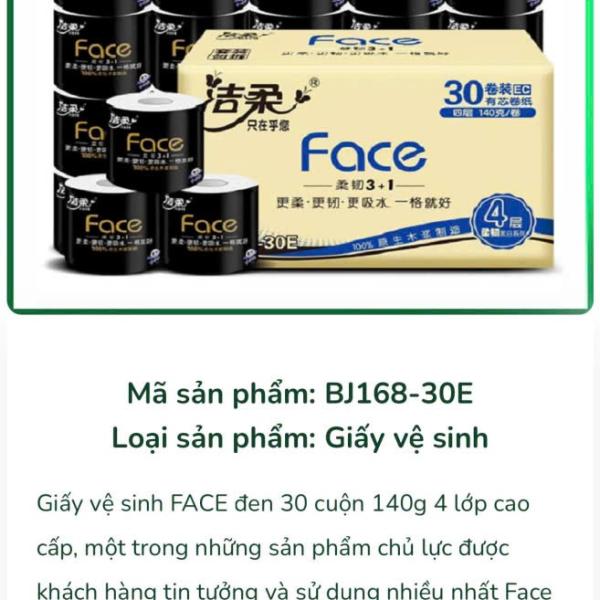🖤 GIẤY VỆ SINH FACE CAO CẤP – ĐEN SANG TRỌNG 🖤