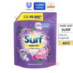 102SURF Nước Giặt Hương Hoa Cỏ Huyền Bí 4Kg/4 túi