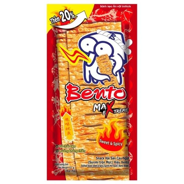 Snack Hải Sản Cay Ngọt Bento 18g + 4g (Đỏ) VN