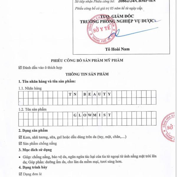 Combo 5 chài Xịt chống nắng GLOWMIST