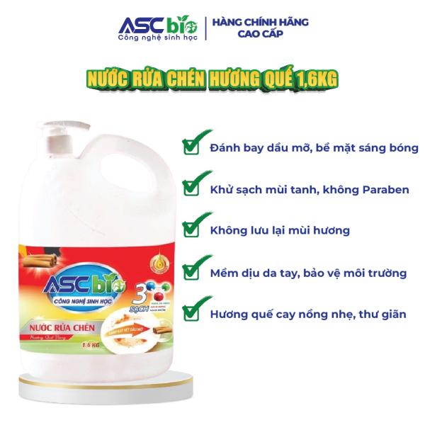 NƯỚC RỬA CHÉN SINH HỌC ASC BIO(hương quế 1,6l)