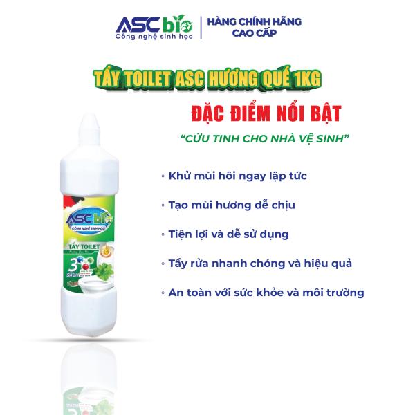 TẨY TOILET SINH HỌC ASC BIO(hương bạc hà 1kg)