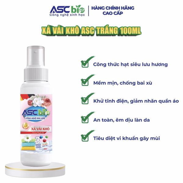 XẢ VẢI KHÔ SINH HỌC ASC BIO( hương Huyền bí-tem trắng)