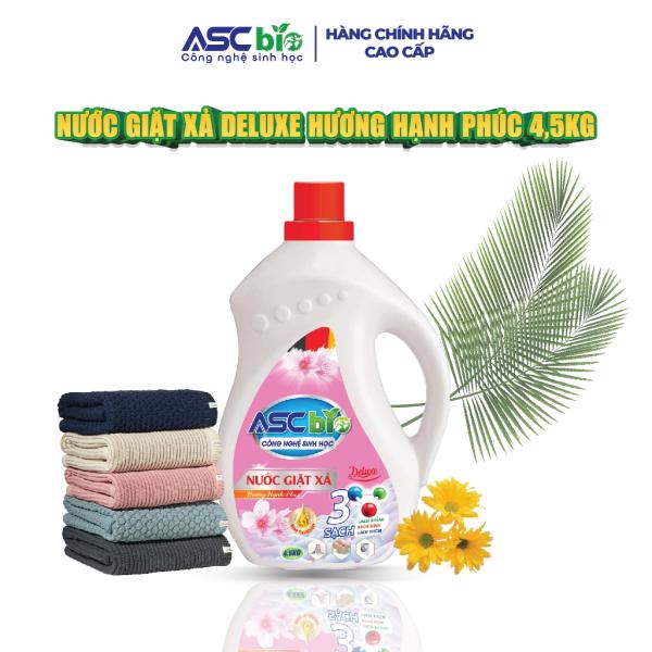 Nước giặt xả ASC BIO deluxe hương hạnh phúc 4,5kg