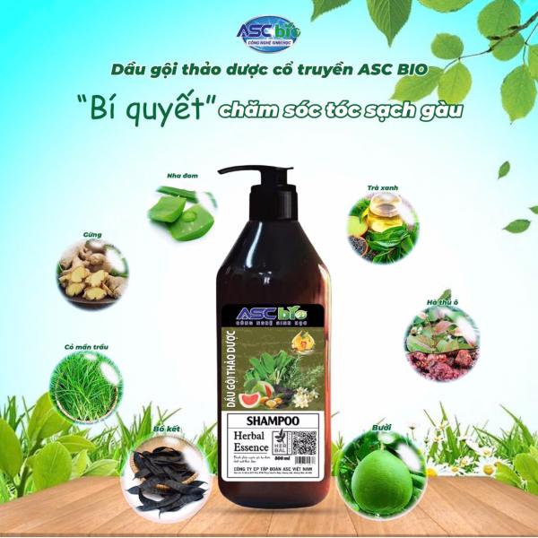 DẦU GỘI ĐẦU DƯỢC LIỆU ASC BIO 800ML