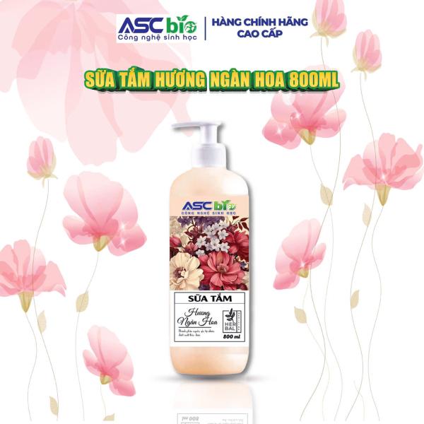 Sữa Tắm sinh học ASC BIO hương ngàn hoa 800ml