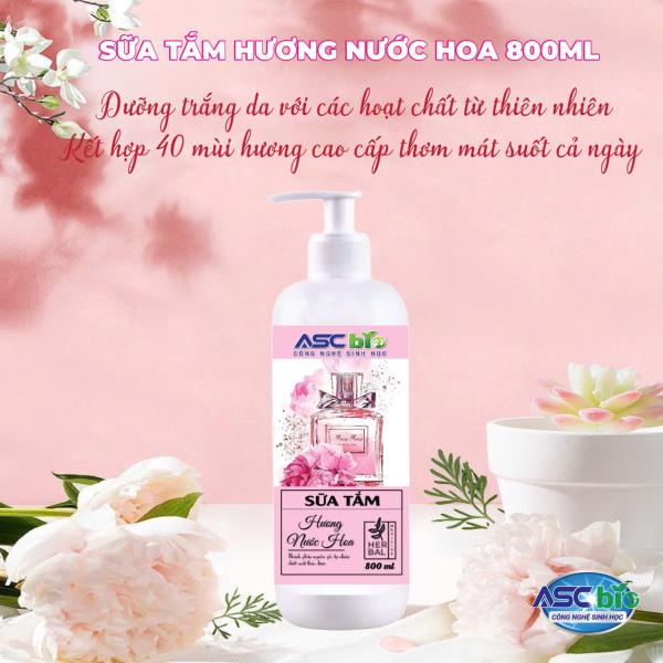 Sữa tắm sinh học ASC BIO hương nước hoa 800ml