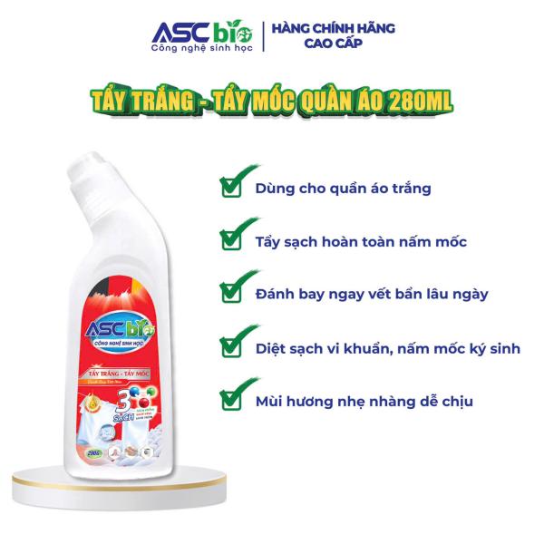 TẨY TRẮNG-TẨY MỐC ASC BIO 280ML