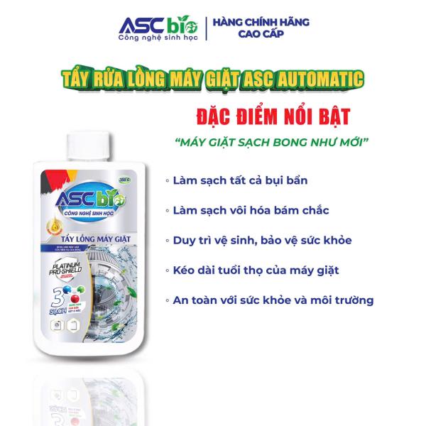 TẨY LỒNG MÁY GIẶT ASC BIO 300g