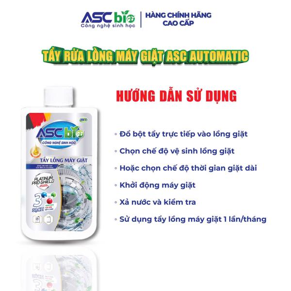 TẨY LỒNG MÁY GIẶT ASC BIO 300g