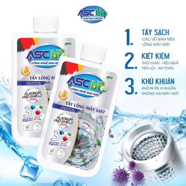 TẨY LỒNG MÁY GIẶT ASC BIO 300g