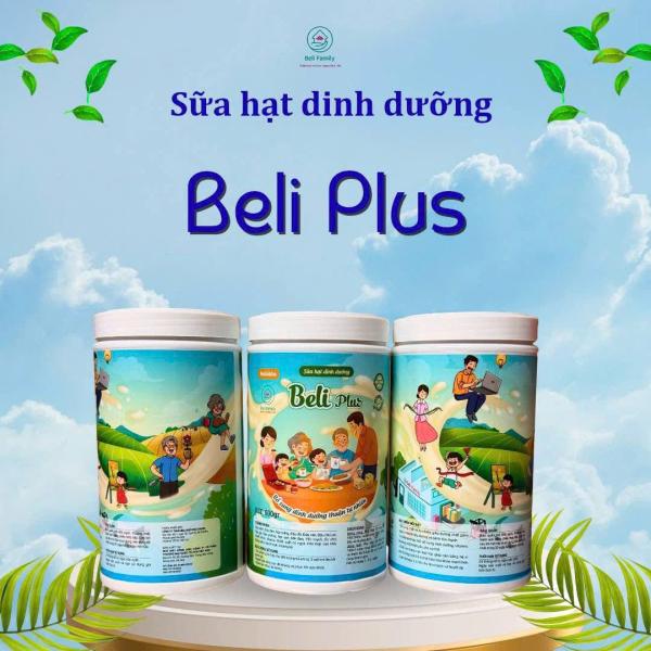 Sữa Hạt Beli Plus 500g 14 Loại Hạt 4 Thảo Dược Trẻ Em Người Lớn Cao Tuổi Tốt Xương Khớp Chất Xơ Omega 3 6