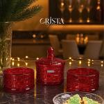 HŨ ĐỰNG MỨT 3 TẦNG VÂN CARO CRISTA HOME