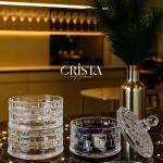 HŨ ĐỰNG MỨT 3 TẦNG VÂN CARO CRISTA HOME