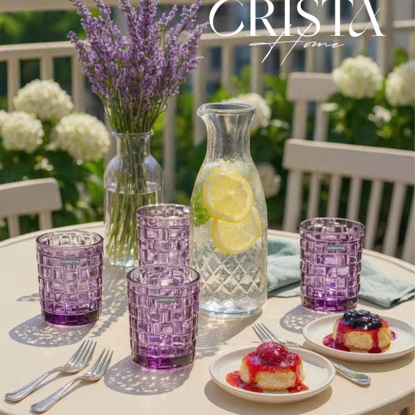 BỘ 6 CỐC VÂN CARO CRISTA HOME