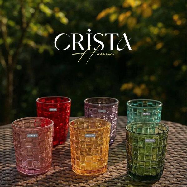 BỘ 6 CỐC VÂN CARO CRISTA HOME