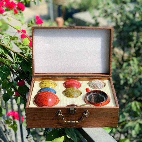 BỘ ẤM CHÉN NGŨ HÀNH PHÒNG THUỶ