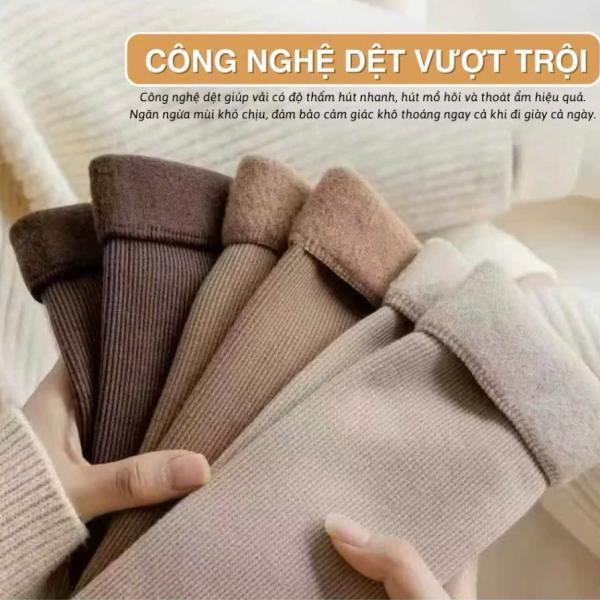 Sét 20 Đôi Tất Lót Lông Giữ Nhiệt Siêu Ấm Dành Cho Nữ