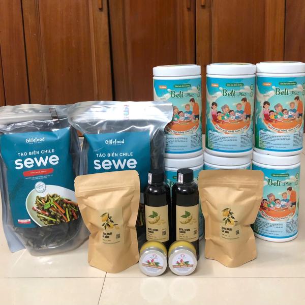 COMBO 2,5 TRIỆU: 6 SỮA HẠT BELI + 2 TẢO BIỂN CHILE + 2 TƯƠNG TAMARI LÂU NĂM + 2 CHANH MUỐI LÂU NĂM + 2 CAO MỘC AN