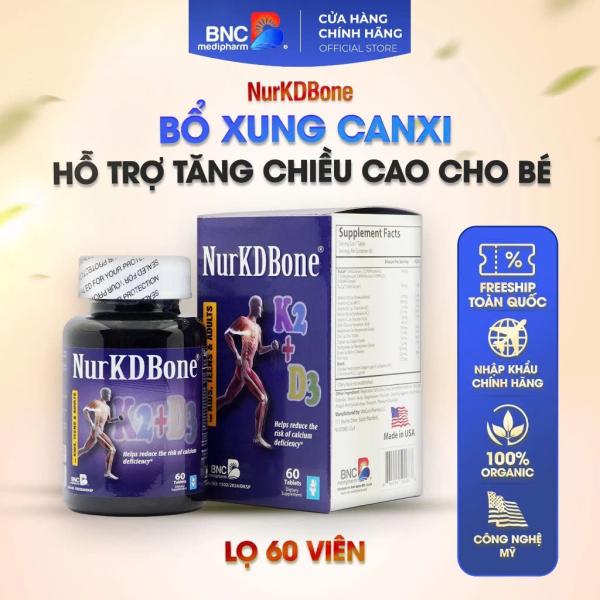 NurKDBone - Bổ sung Canxi, Vitamin D3 và Vitamin K2 cho cơ thể