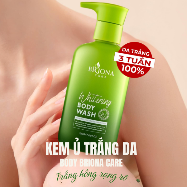 Kem Ủ Trắng Da Body Briona Care 250g – Nâng Tông Da, Sáng Mịn Sau 3 Tuần