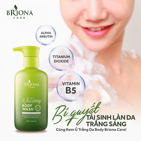 Kem Ủ Trắng Da Body Briona Care 250g – Nâng Tông Da, Sáng Mịn Sau 3 Tuần