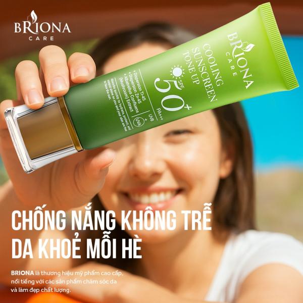 Kem Chống Nắng Briona 50g – SPF50+, Chống Nắng Dịu Nhẹ, Bảo Vệ Da Hằng Ngày