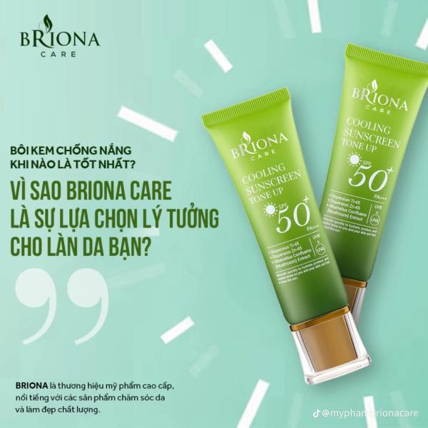 Briona Care Combo 7 tuýp Kem Chống Nắng Bảo Vệ Da Toàn Diện