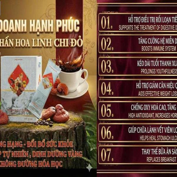 CAFE PHẤN HOA LINH CHI ĐỎ - KDHP