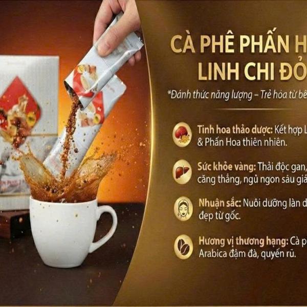 CAFE PHẤN HOA LINH CHI ĐỎ - KDHP
