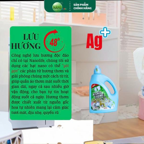 Nước giặt xả Hương Comfort 4,5L - NanoHome AG+
