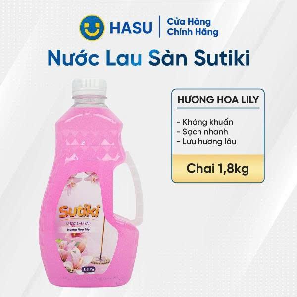 Nước lau sàn Sutiki hương lyly 1.8Kg- Bách hoá số Hasu