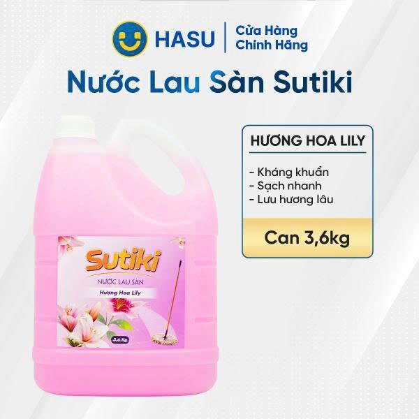 Nước lau sàn Sutiki hương lyly 3.6Kg- Bách hoá số Hasu