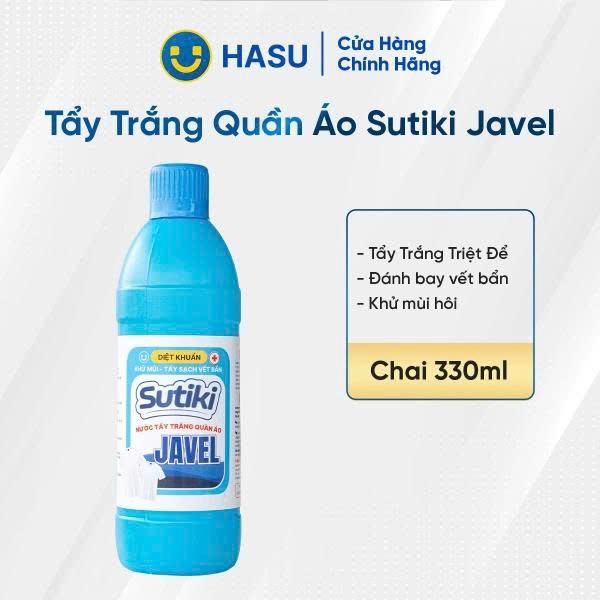 Nước tẩy trắng quần áo Sutiki Javel 330ml- Bách hoá số Hasu