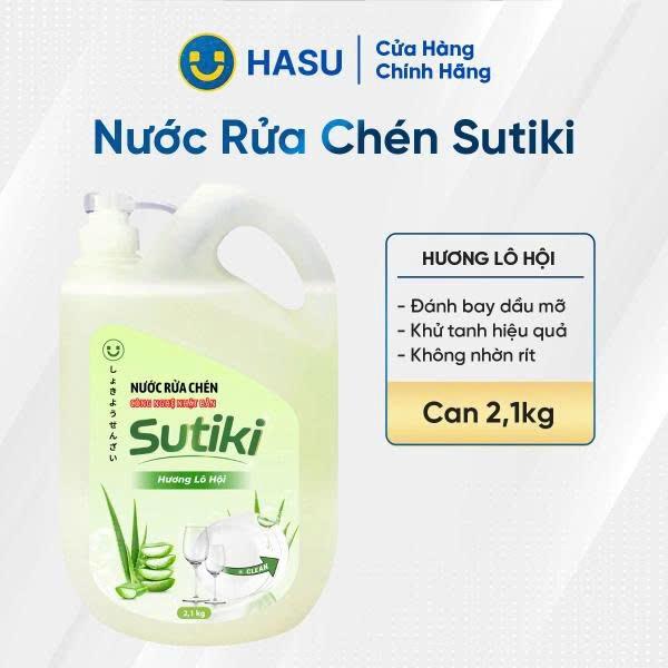 Nước rửa chén Sutiki hương lô hội 2.1KG- Bách hoá số Hasu