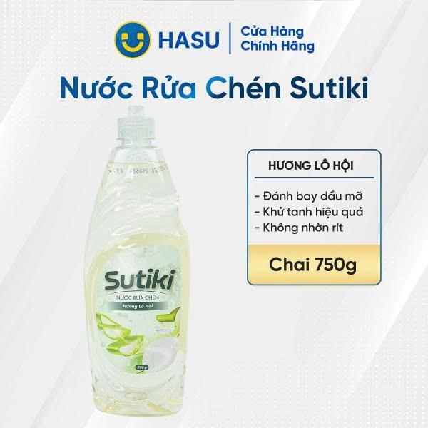 Nước rửa chén SUTIKI hương lô hội 750g- Bách hoá số Hasu