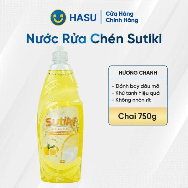 Nước rửa chén Sutiki hương chanh 750g- Bách hoá số Hasu