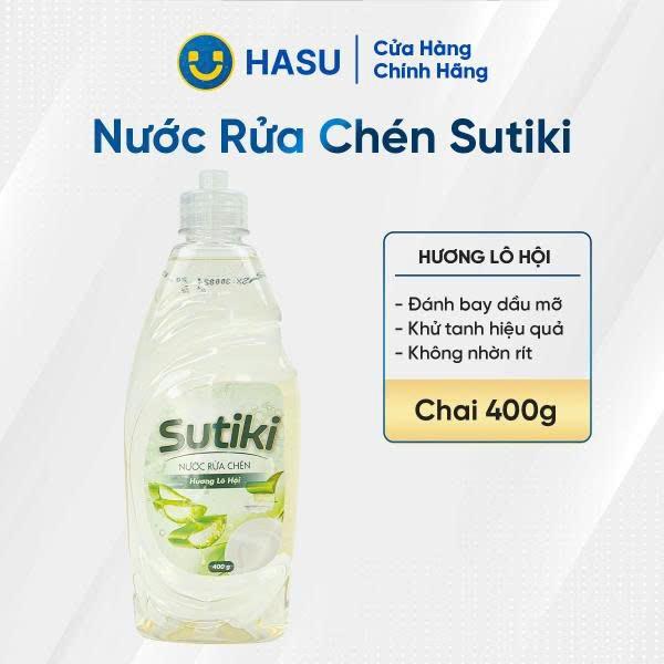 Nước rửa chén Sutiki hương lô hội 400g- Bách hoá số Hasu