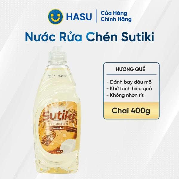 Nước rửa chén Sutiki hương quế 400g- Bách hoá số Hasu