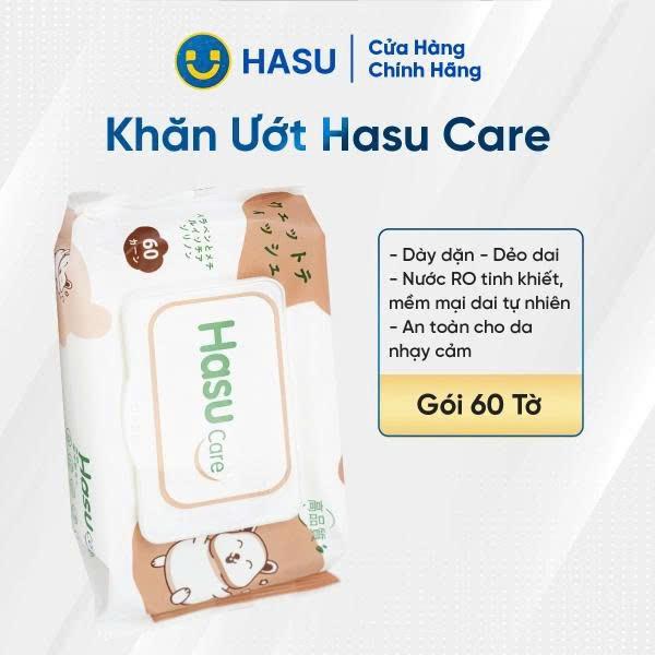 Khăn ướt hasucare 60 tờ- Bách hoá số Hasu