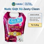 Nước giặt xả ZESTY CLEAN Hương huyền bí túi 3.2KG- Bách hoá số Hasu