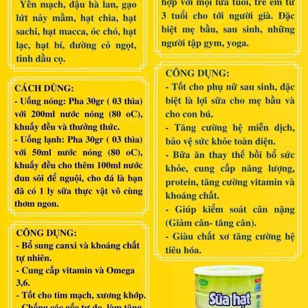 Sữa hạt thực dưỡng