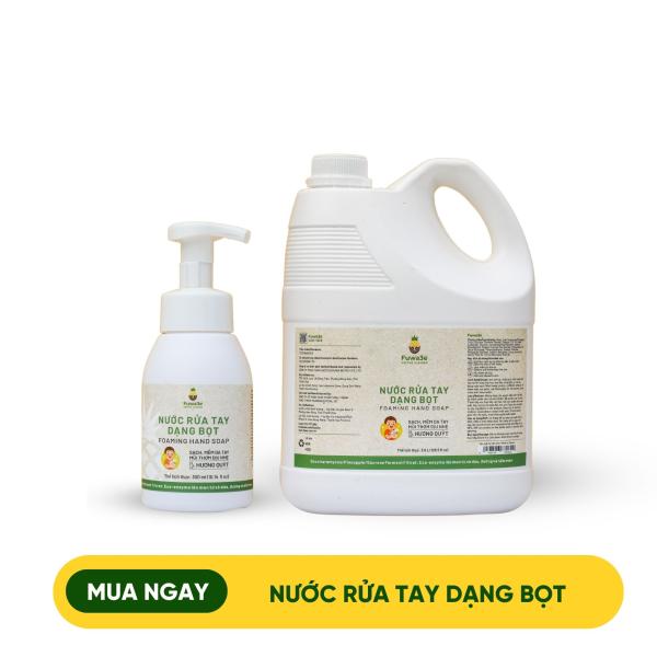 Nước Rửa Tay dạng bọt Fuwa3e (Hương Quýt)300ml