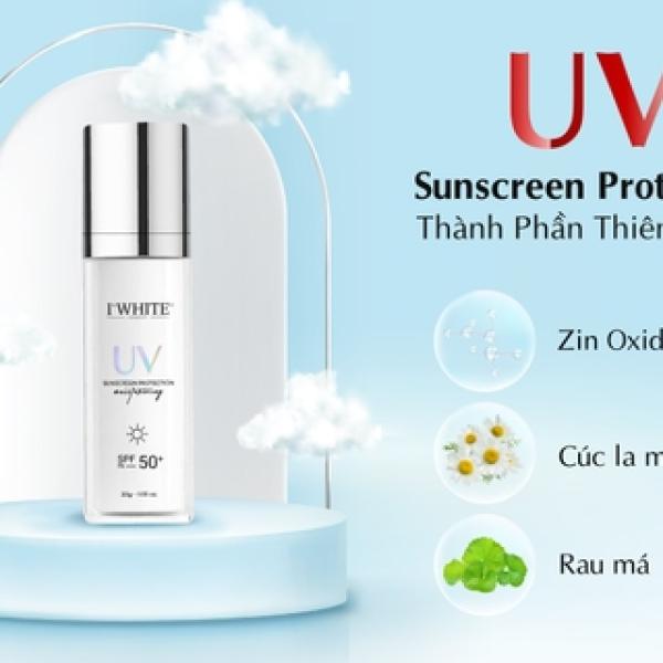 Kem chống nắng vật lý I'WHITE - UV PROTECTION SUN BLOCK MAKE UP SPF+ 50 PA++