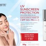 Kem chống nắng vật lý I'WHITE - UV PROTECTION SUN BLOCK MAKE UP SPF+ 50 PA++